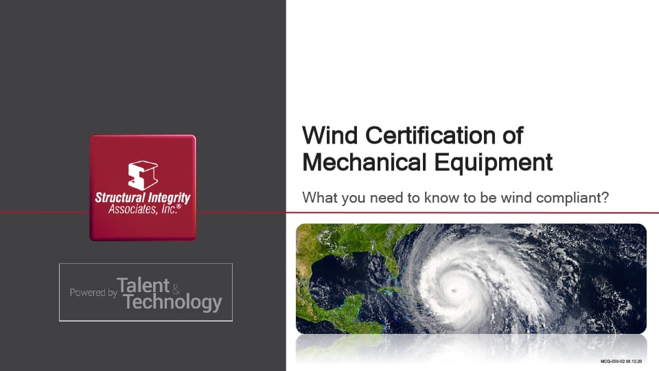 Equipment What you need to know to be wind compliant Webinar