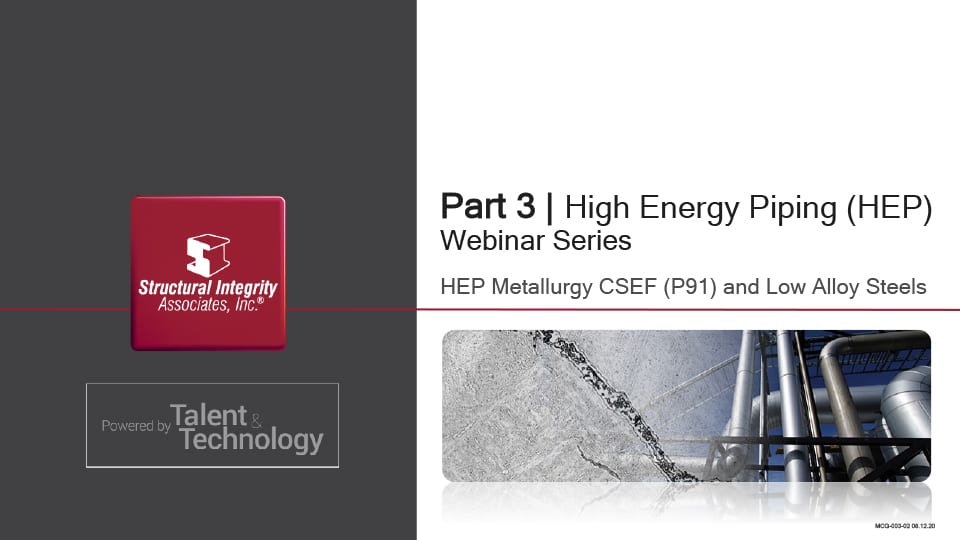 HEP Part 3 | HEP Metallurgy CSEF (P91) and Low Alloy Steels 02