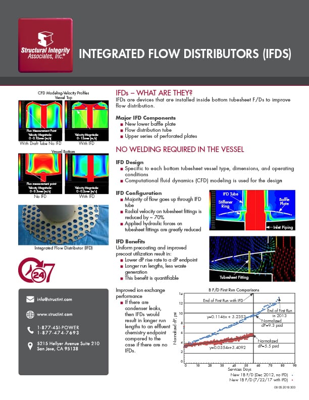 Structural Integrity Associates | Integrated Flow Distributors (IFDs)