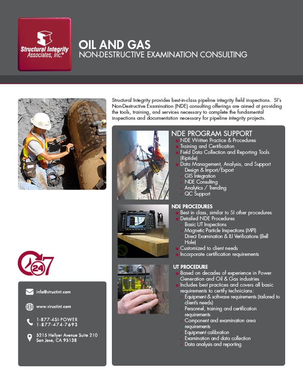 Structural Integrity Associates | Oil and Gas Non-destructive examination consulting