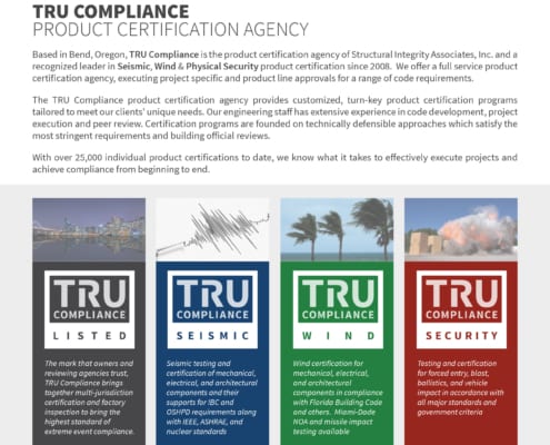 TRU Compliance | Leader in Product Certifiaction for Extreme Loading