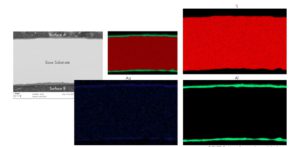 Figure 2. Maps showing elemental distribution through the component cross section | Manufacturing – Supply Chain Upsets