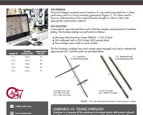Materials Laboratory Case Study #3 | Infrastructure Upgrades – Material Verification