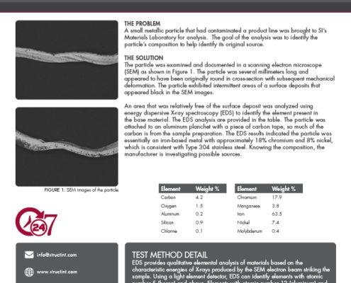 Materials Laboratory Case Study # 1 | Manufacturing – Process Upsets