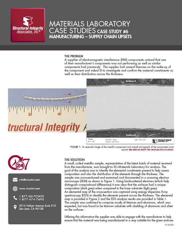 Materials Laboratory Solutions Case Study 6