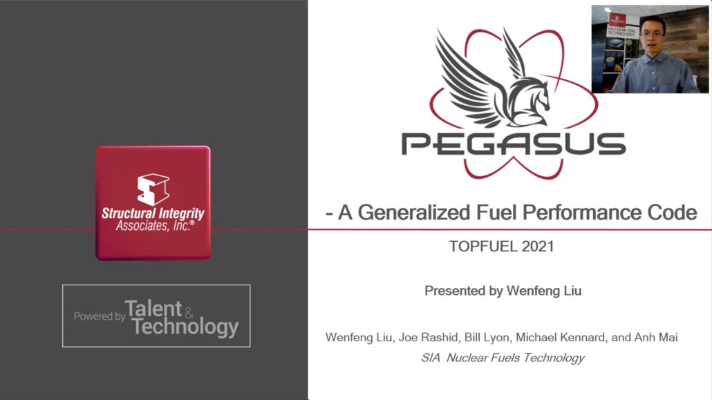 Structural Integrity | Topfuel 2021 | PEGASUS Fuel Performance Code