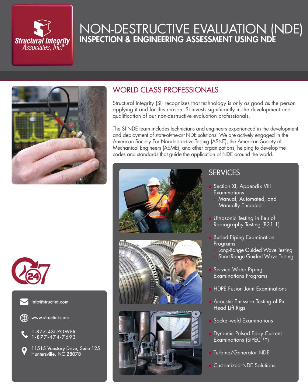 Non-Destructive Evaluation (NDE)